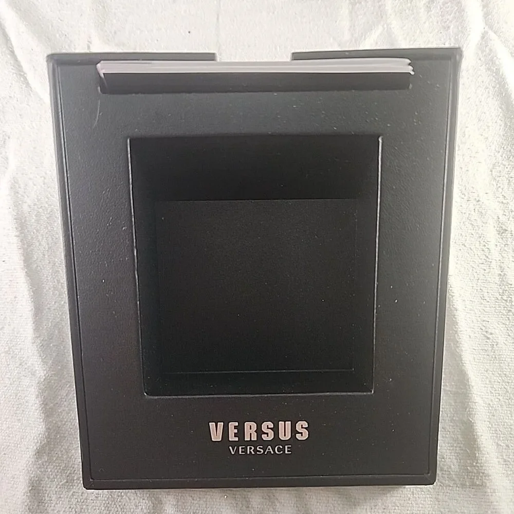 Watch Box Genuine Versus Versace Milano Black/Silver Watch Box, Book, Pillow